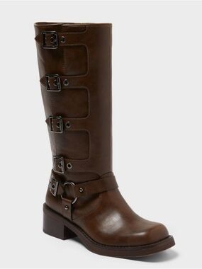 wild fable Brown “Rebel” Buckle Boots